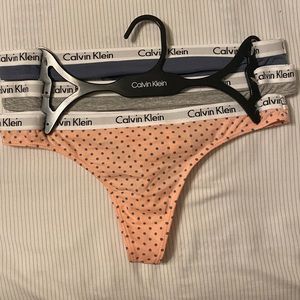 Calvin Klein 3 pair thong underwear